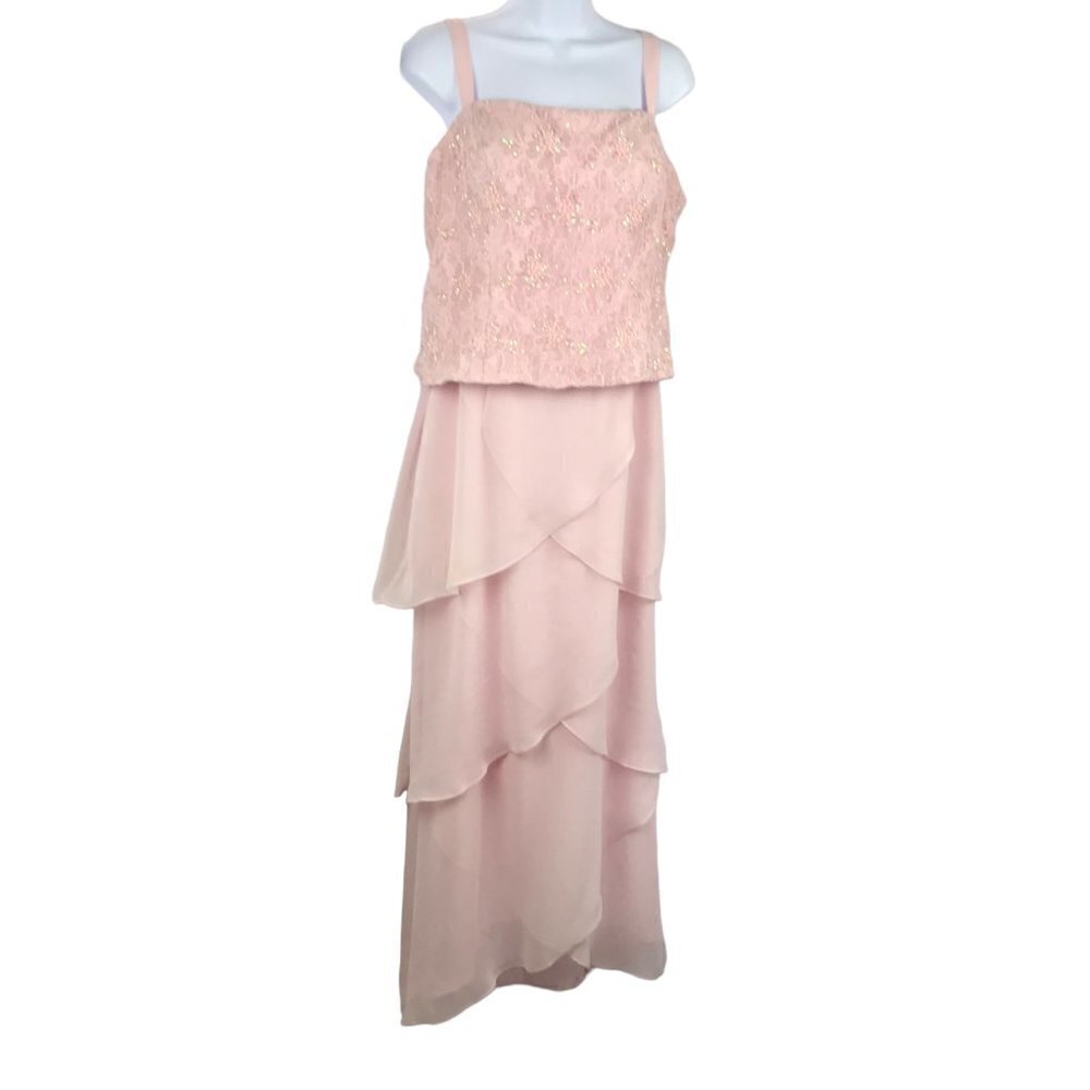 COPY - Cameron Blake by Mon Cheri Light Pink Femine Mother of the Bride Gown Dr… - Picture 3 of 14